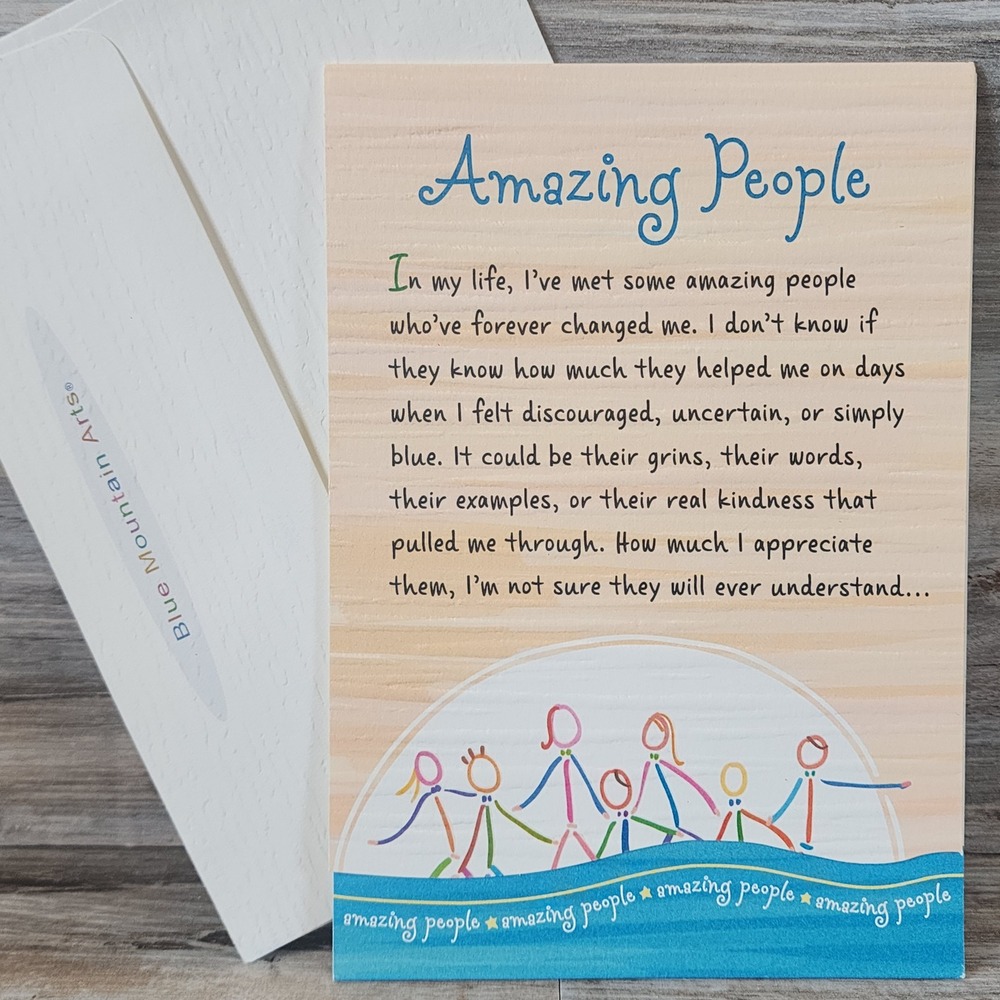 Blue Mountain Arts Amazing People Greeting Card Appreciation Thank You